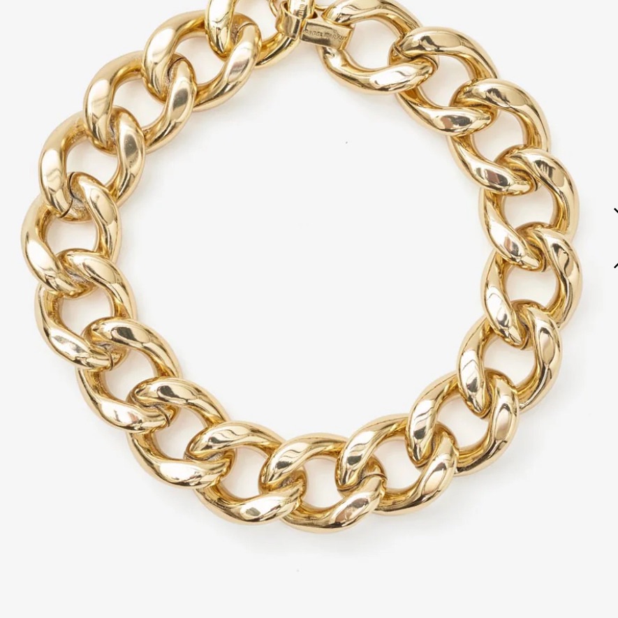 Isabel Marant Gold Oversized Chain Necklace 475$